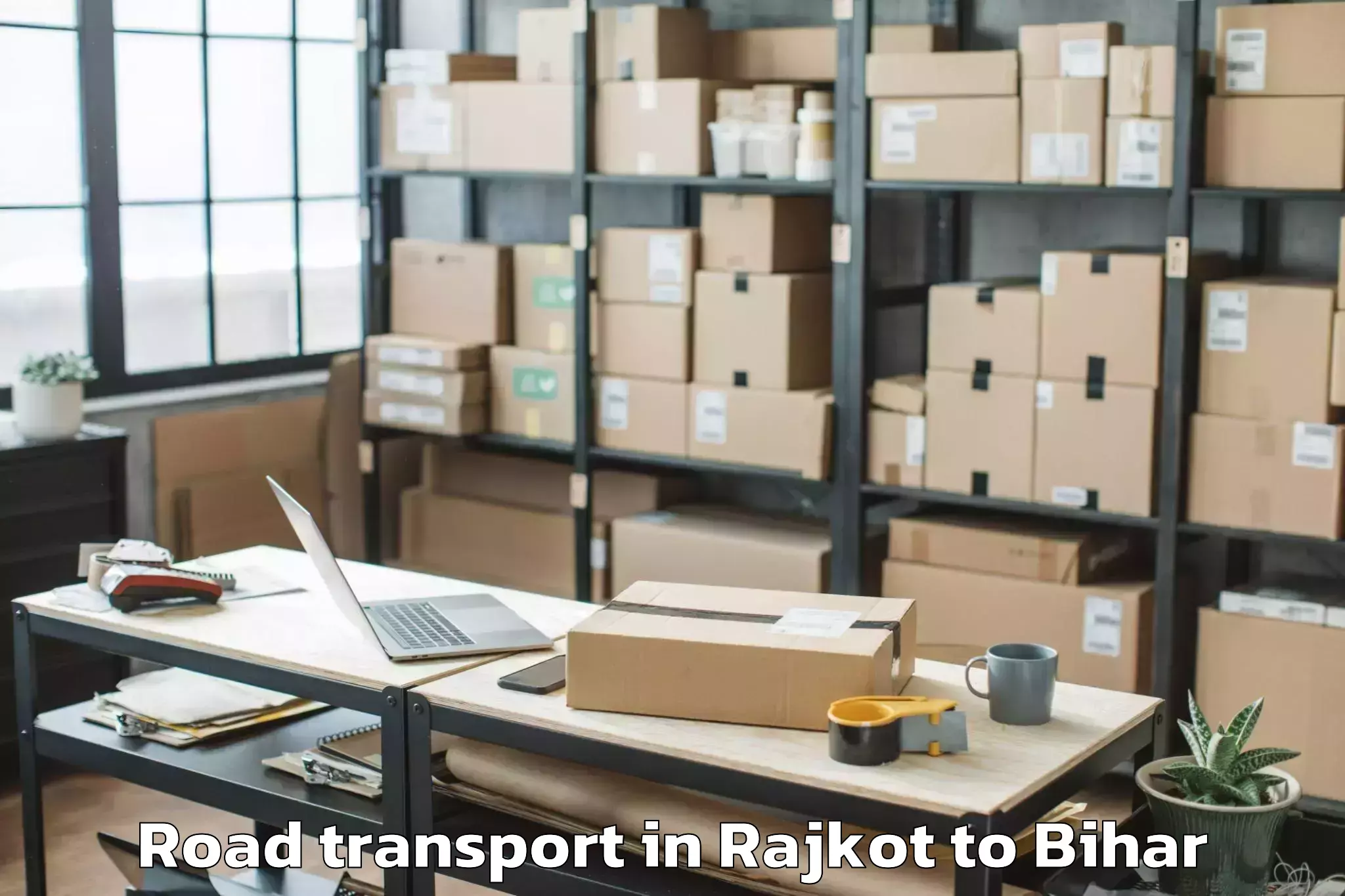 Reliable Rajkot to Sikandara Jamui Road Transport